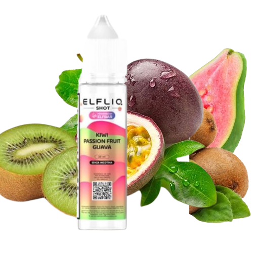 KIWI PASSION FRUIT GUAVA ELFLIQ shot 20+40 - ELFBAR