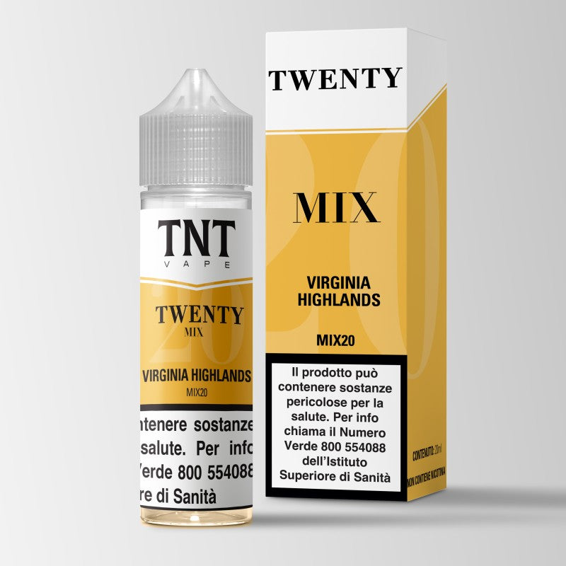 Twenty Mix VIRGINIA HIGHLANDS – TNT Vape 20 ml. (20+40) Distillato Puro