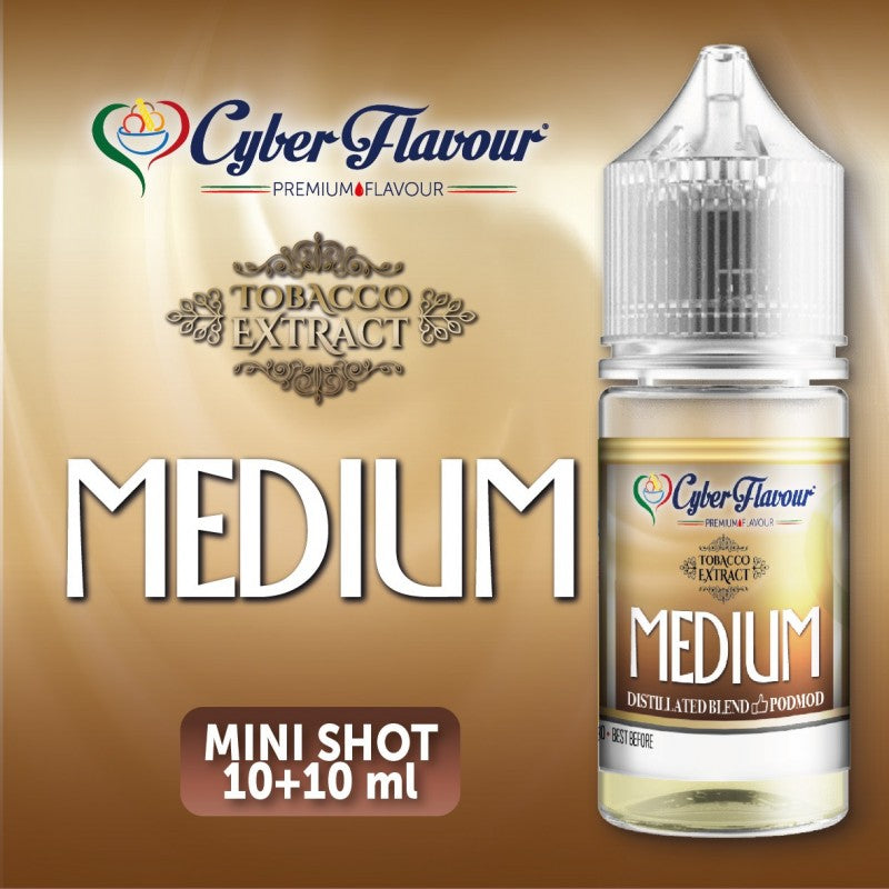 MEDIUM Tobacco Extract Minishot 10+10 CyberFlavour
